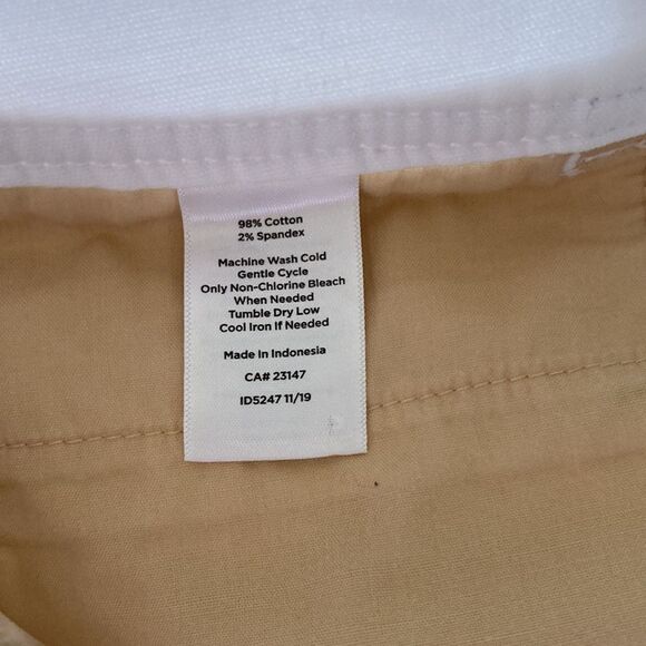 Talbots Wide Leg Crop Chino White Pants Women’s Size 2 - Picture 11 of 16